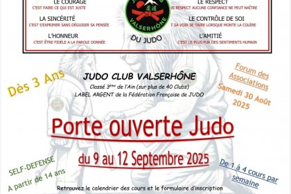 Porte ouverte judo 2025-26