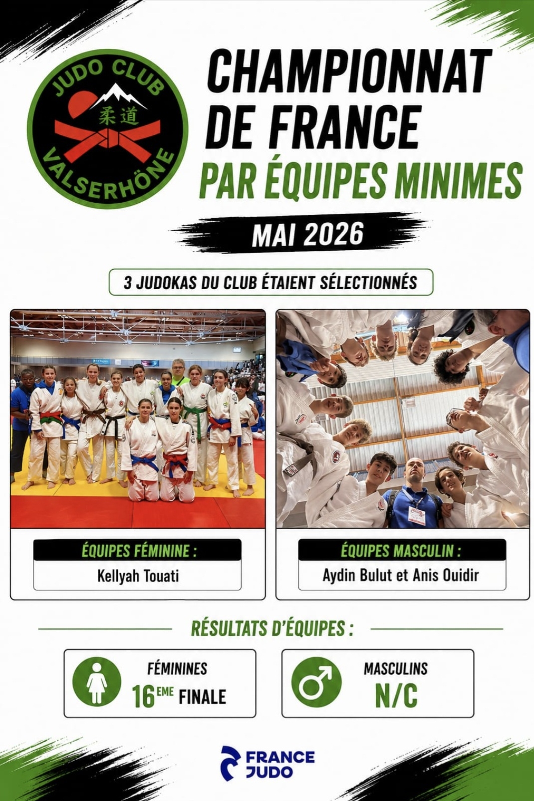 Championnat de France par équipe Minimes - Mai 2026